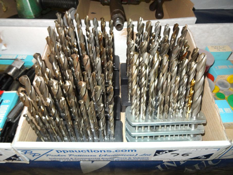 Qty Drill sets, 1/16" to 1/2" approx (unused) - lo...