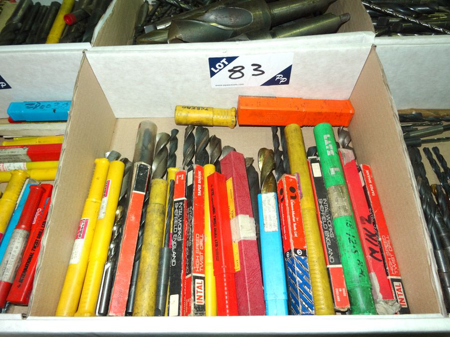 Qty various HSS straight / taper shank twist drill...