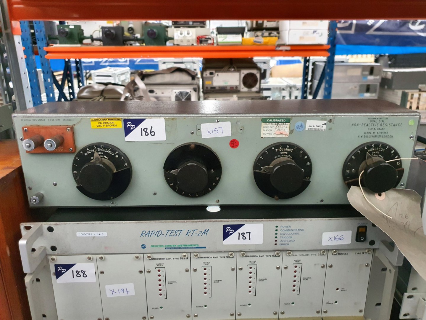 Sullivan & Griffiths dual dial resistance box, 0.0...