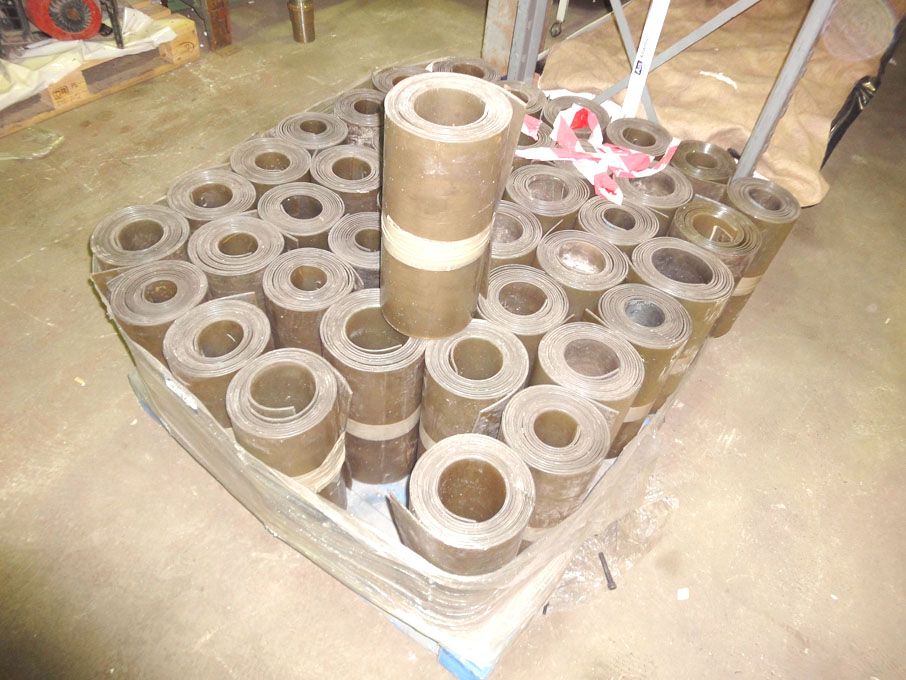 Rubber door hanging strips on pallet - Lot located...