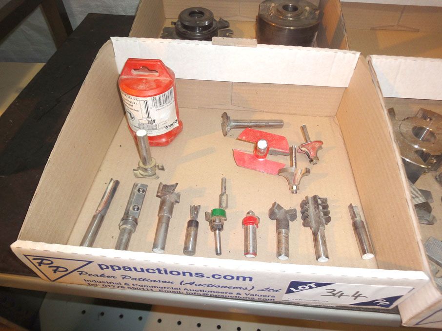 Qty Trend etc various size / shape router cutters...