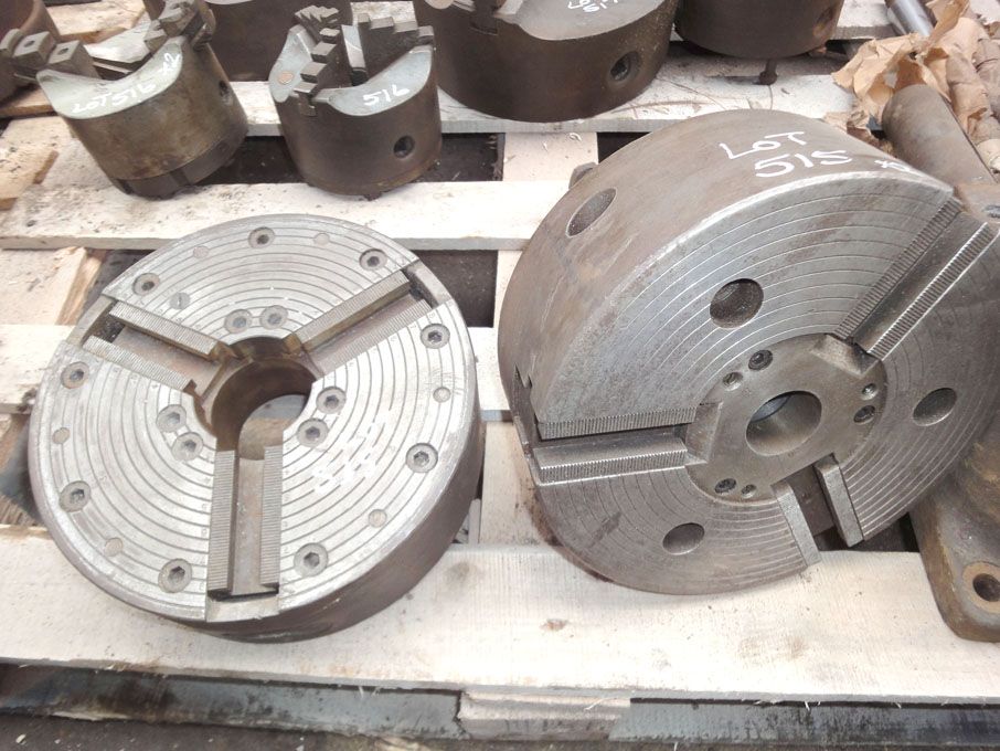 2x 9" dia face plates - Lot located at: Aluminium...