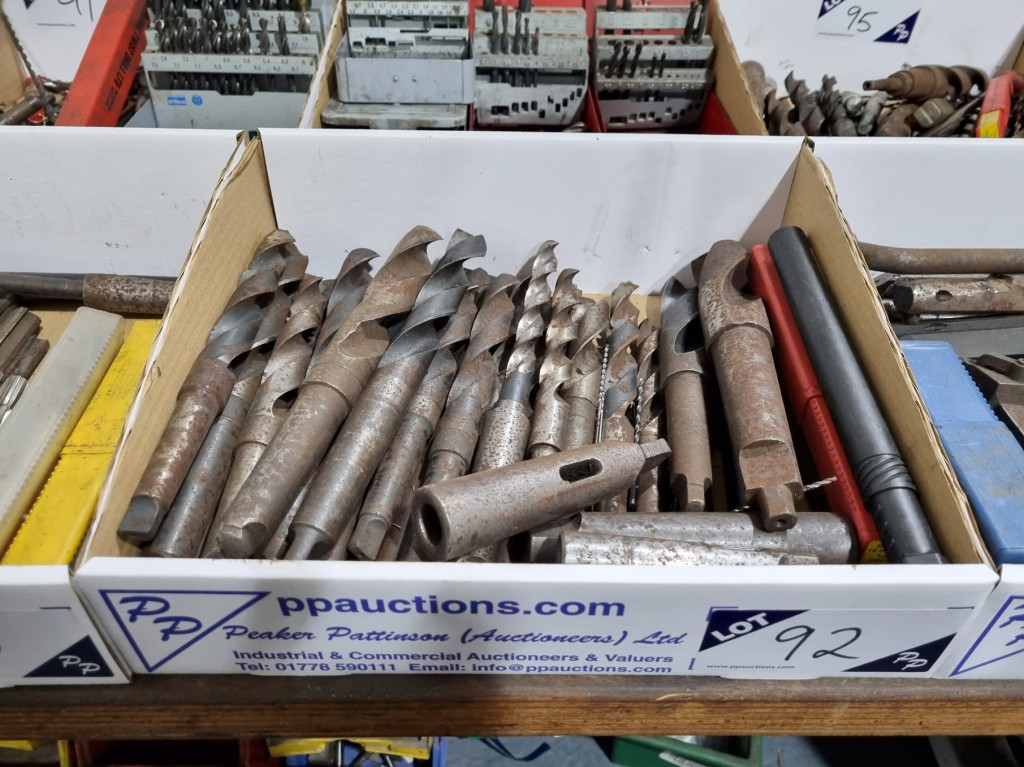 Qty various size HSS drills to 35mm approx