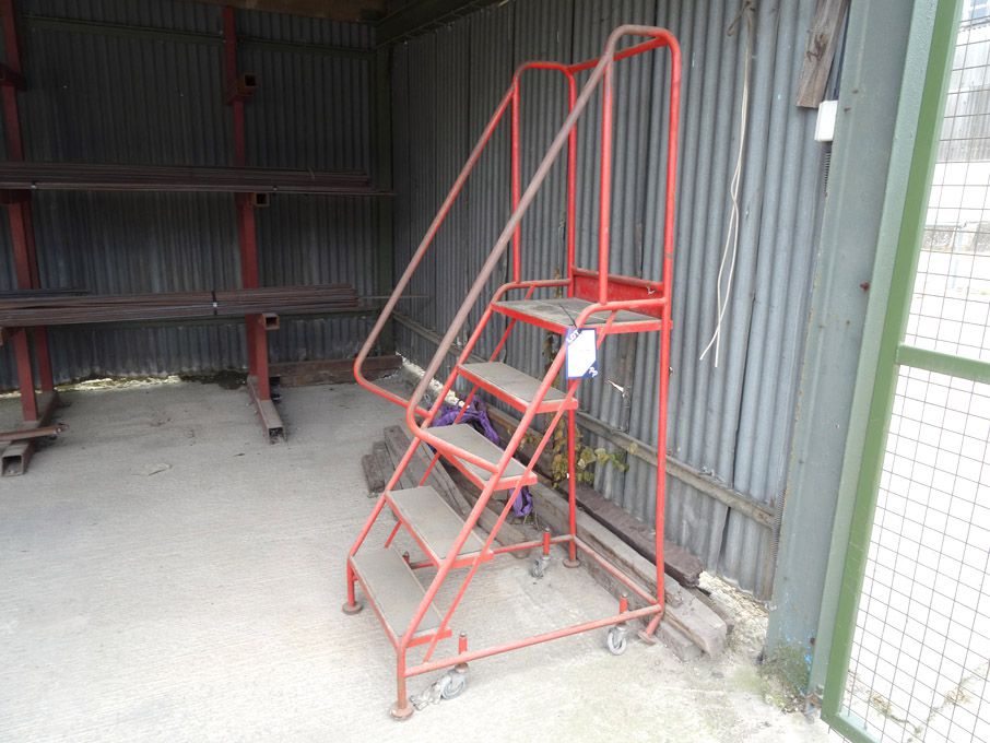 5 step mobile safety step, 2000mm high approx (dam...