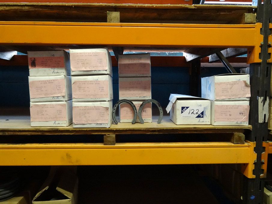144 pairs approx horseshoes inc: 21pr - 4 3/4 x 5/...