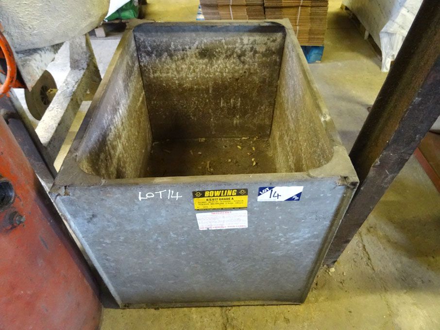Bowling grade A metal tank, 965x686x686mm, 336ltr...