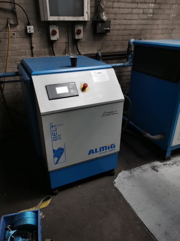 Almig Belt 22 screw compressor, 22kW, 125CFM, 3.54...