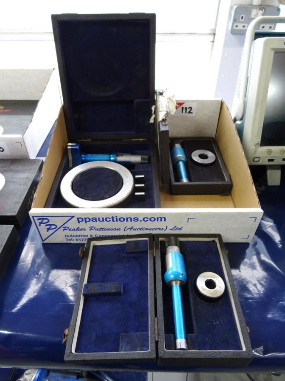 3x Bowers bore gauges, 1/2" - 5/8", 3/4" - 1", 3"-...
