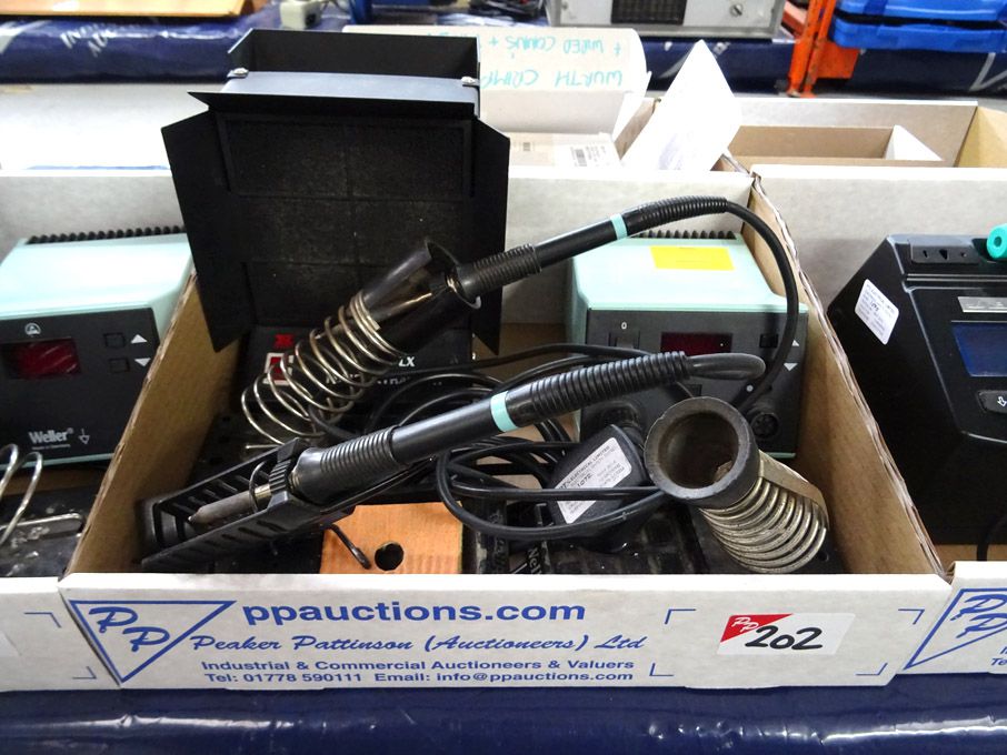 Weller twin soldering irons, XY-Tronic 426DLX fume...