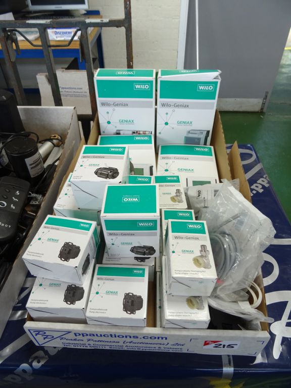 Qty various Wilo-Geniax inc: electronic pumps, ada...