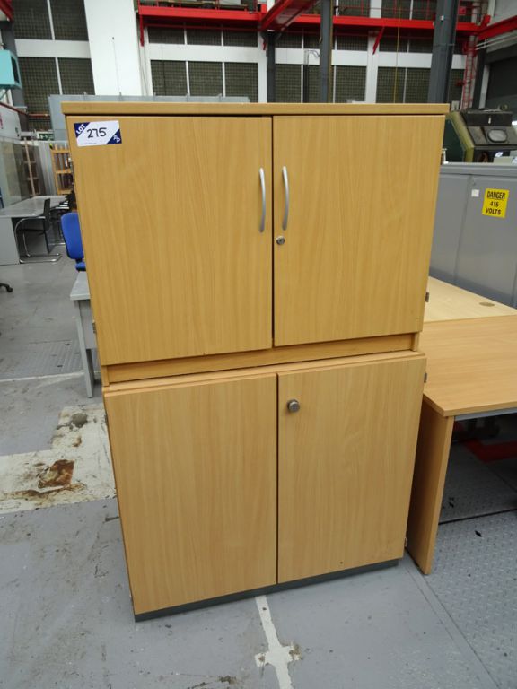 2x 2 door storage cupboards