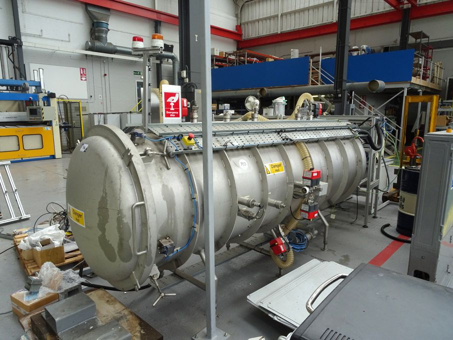 Microwave heating autoclave, 12kW, 1000mm dia x 30...
