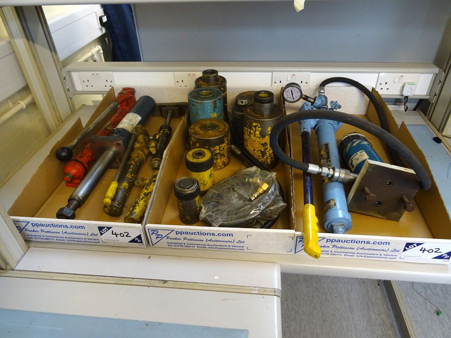Qty various hydraulic jacks inc: Enerpac, Tangye 2...