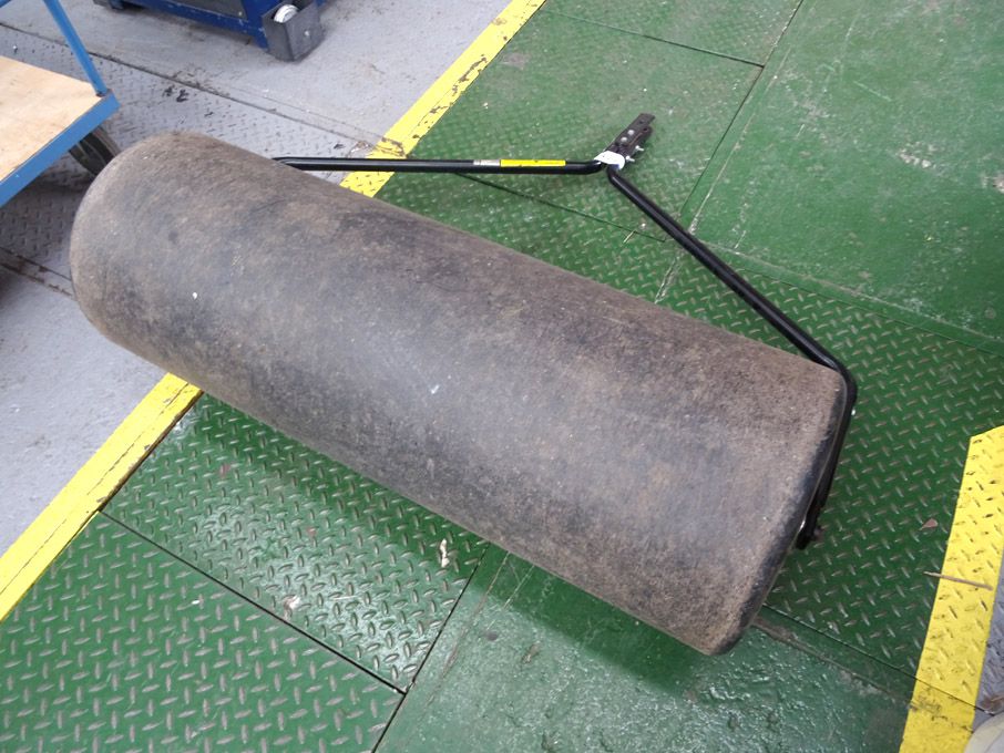 Plastic towable lawn roller, 18" dia, 48" wide