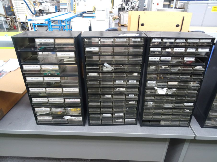 3x Raaco multidrawer storage racks, 300x150x550mm...