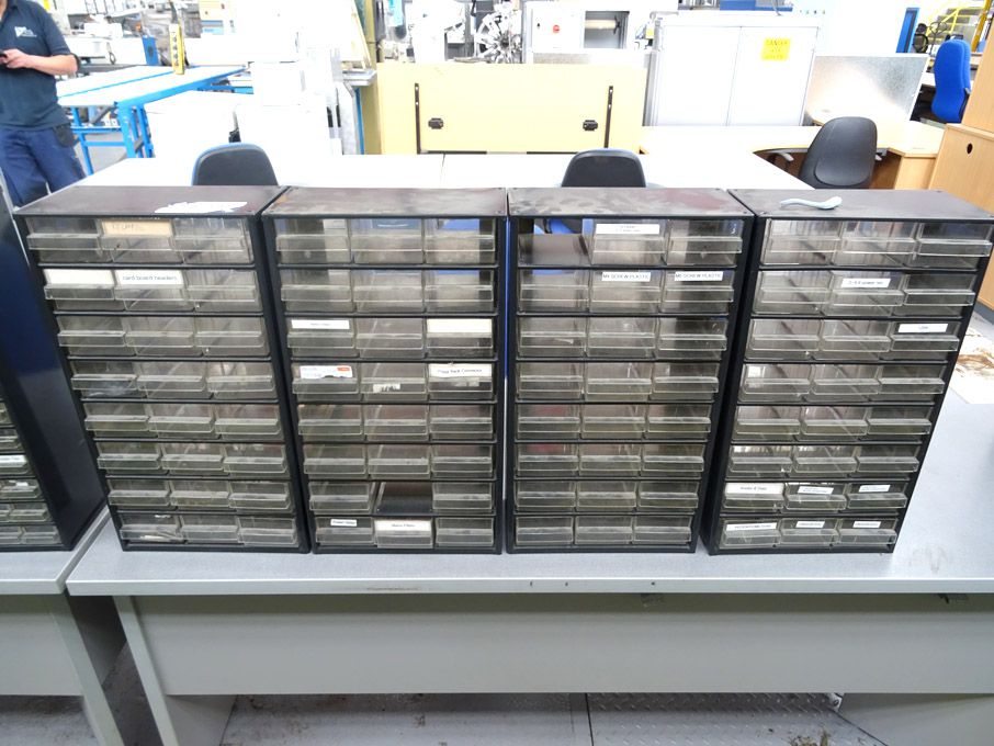 4x Raaco multidrawer storage racks, 300x150x550mm...