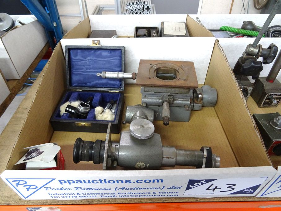 Hilger & Watts engineers microscope (head, base &...