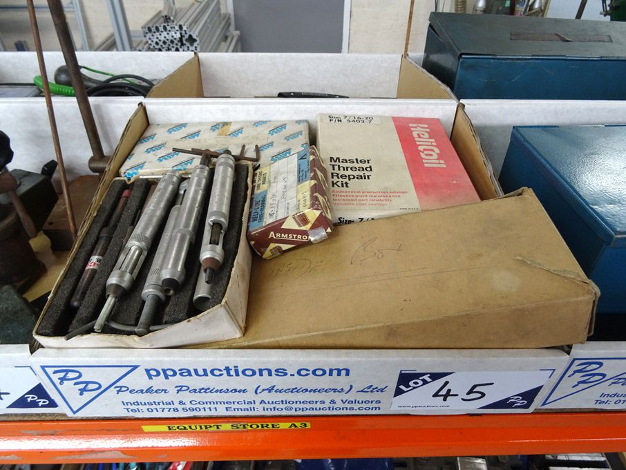 Qty Helicoils, Master Tread repair kit etc