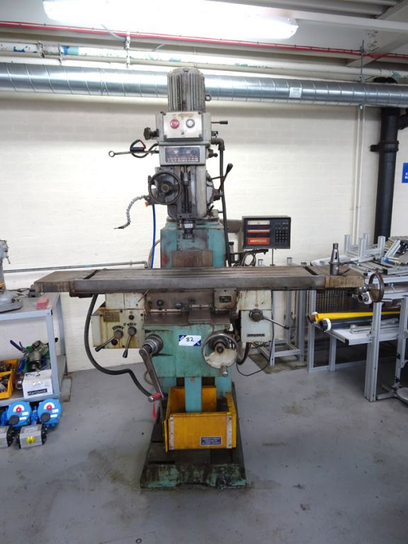 TOS FNK25 turret mill, 1250x280mm table, 56-4500rp...