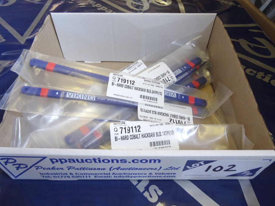 Qty Viking BI-hard cobalt hacksaw blades, - (pack...
