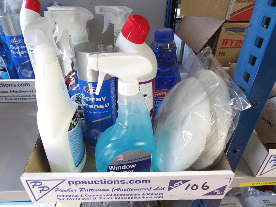 Qty various Comma, Car Plan etc spray grease, wind...