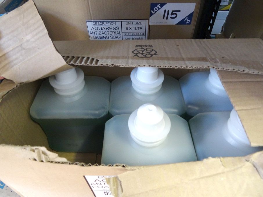 12x DEB 1ltr bottles Aquaress antibacterial foamin...