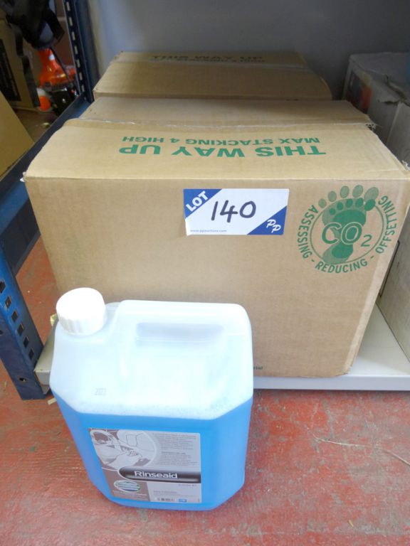 8x 5ltr bottles Super Rinseaid - (packaged & unus...