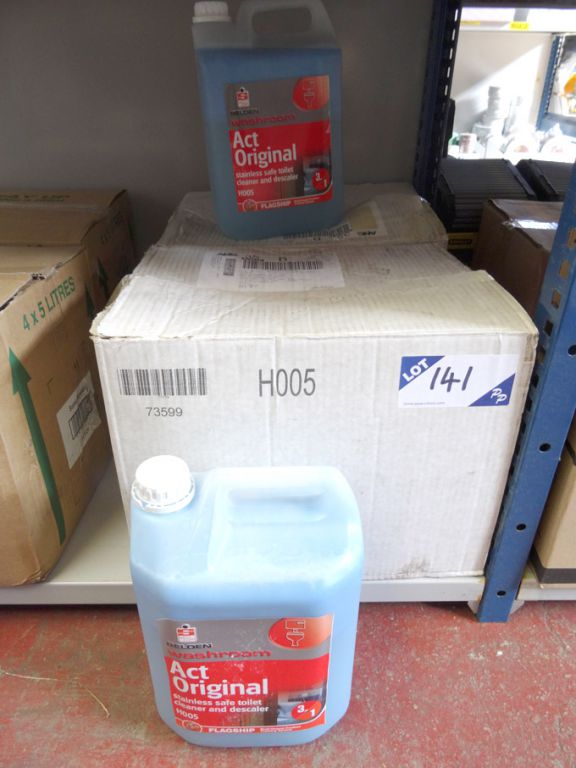 8x Belden 5ltr bottles stainless safe toilet clean...