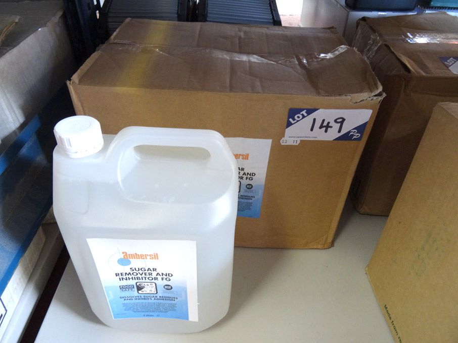4x Ambersil 5ltr bottles sugar remover & inhibiter...