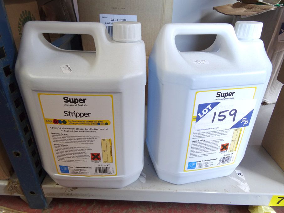 2x 5ltr bottles Super floor stripper - (packaged &...