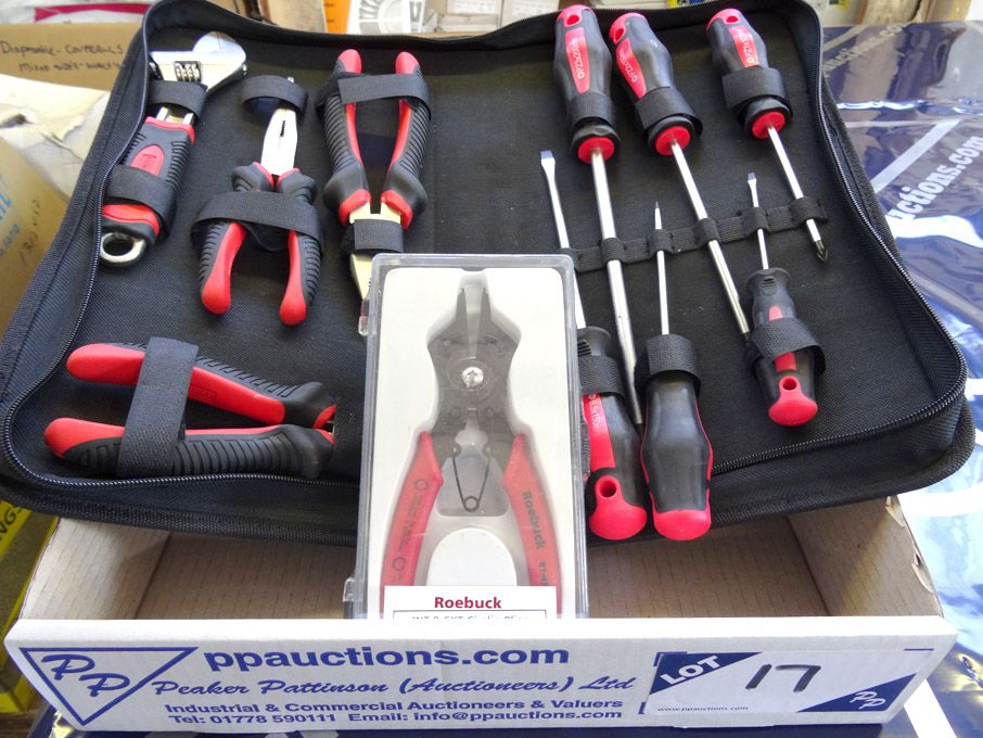 Roebuck circlip pliers, 10 piece screwdriver & pli...