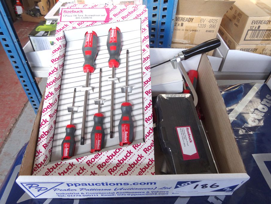 Qty various Roebuck etc tools inc: 5 Piece screwdr...