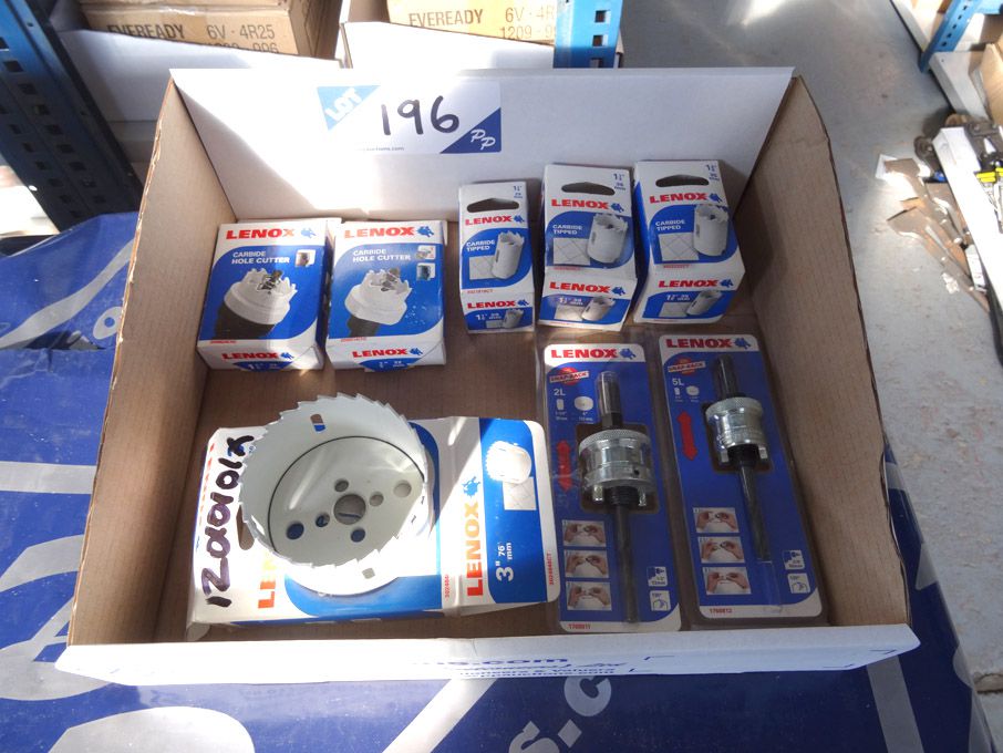 Qty Lenox carbide hole cutters to 76mm - (packaged...