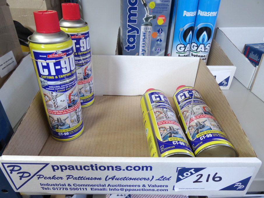4x Action Can CT90 cutting & tapping fluid aerosol...