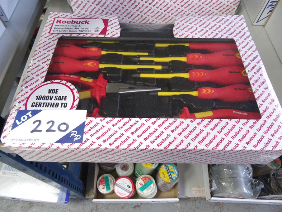 Roebuck insulated 10 piece plier & screwdriver set...