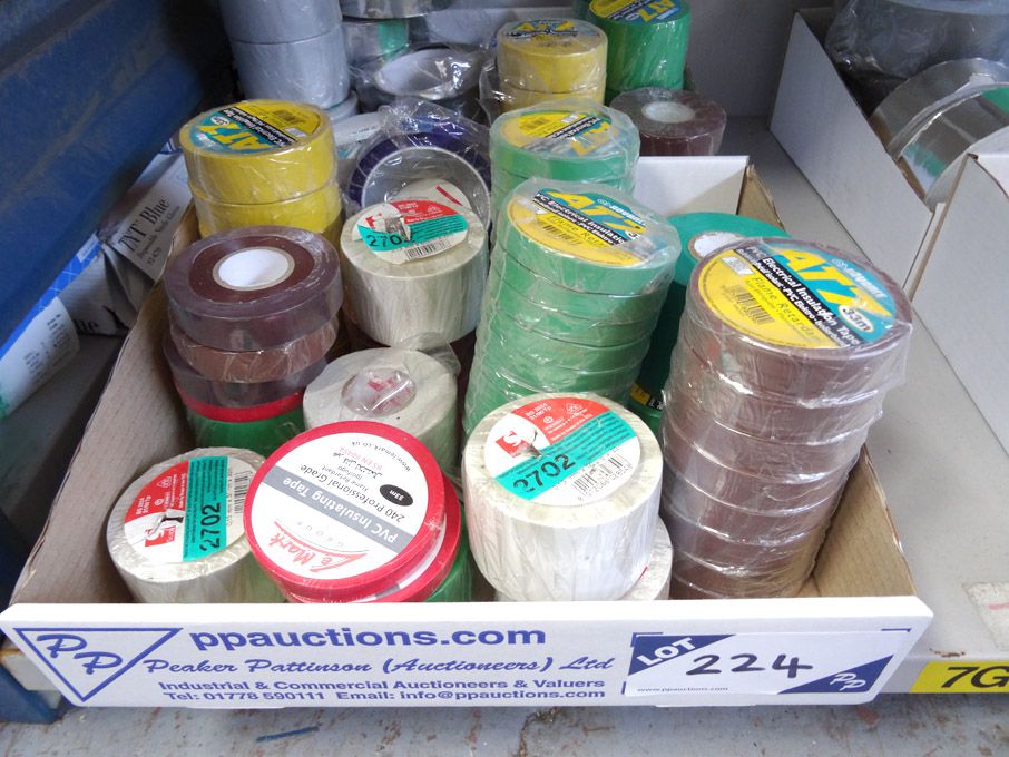 Qty various electrical insulating tapes in 2 boxes...