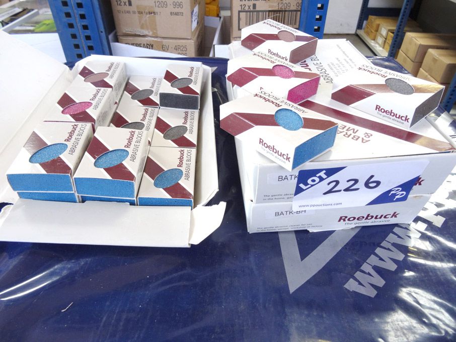 Qty various Roebuck abrasive blocks, 36-240 grit -...
