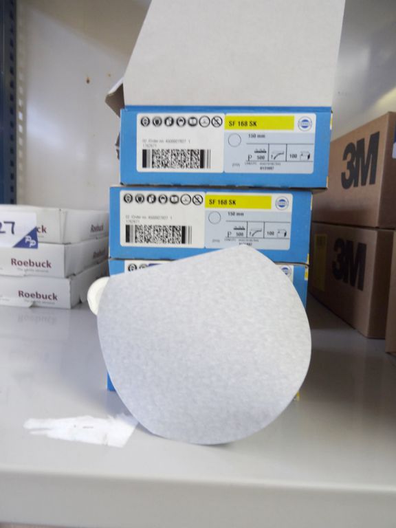 Qty various Hermes SF168SK 150mm dia sanding discs...