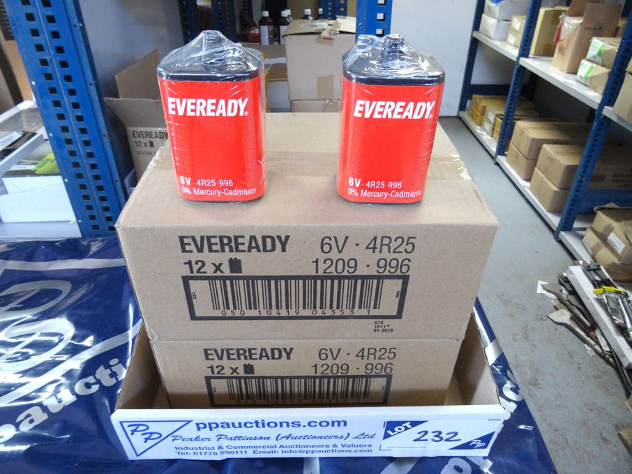 24x Eveready 6v batteries - (packaged & unused)