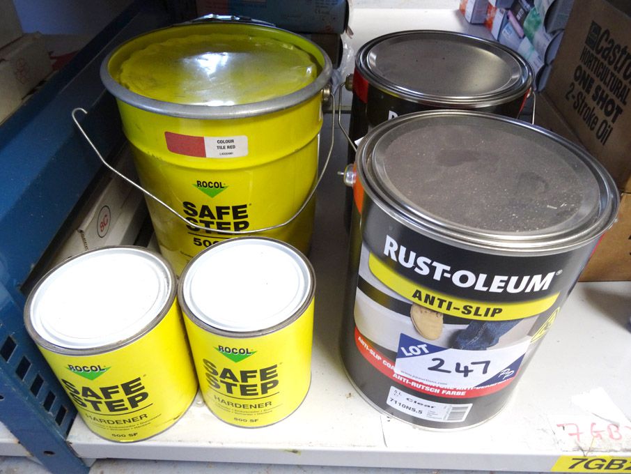 Qty Rocol etc anti-slip paint & hardener - (packag...
