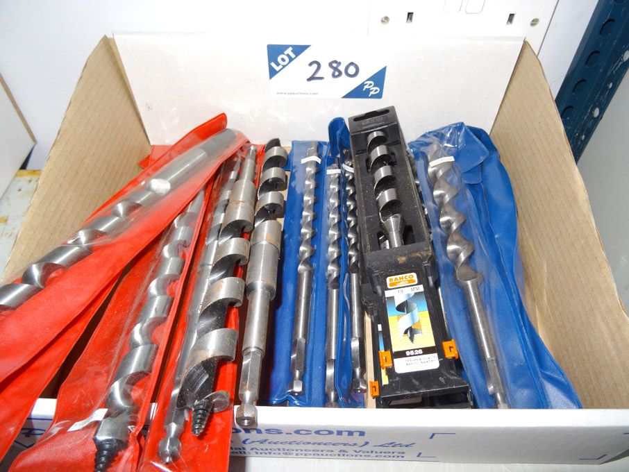 Qty various Auger wood drills to 22mm approx - (pa...