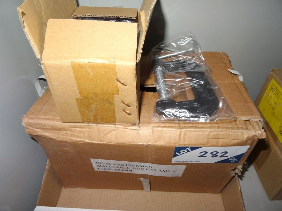 Large Qty Buck & Hickman 3" G clamps - (packaged &...