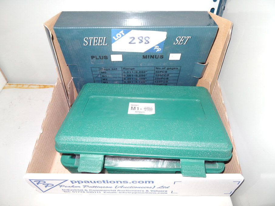 Duratool M1 steel plug gauge set - (packaged & unu...