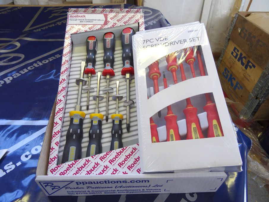 Roebuck 6 piece through shank screwdriver set & 7...