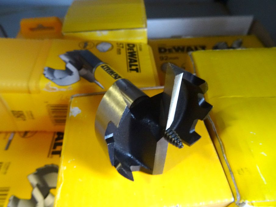 Qty Dewalt wood hole cutters to 117mm - (packaged...