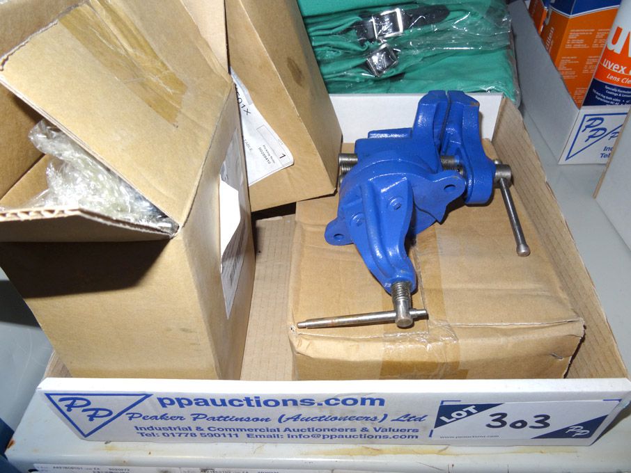 Qty 3" Portable table vices - (packaged & unused)