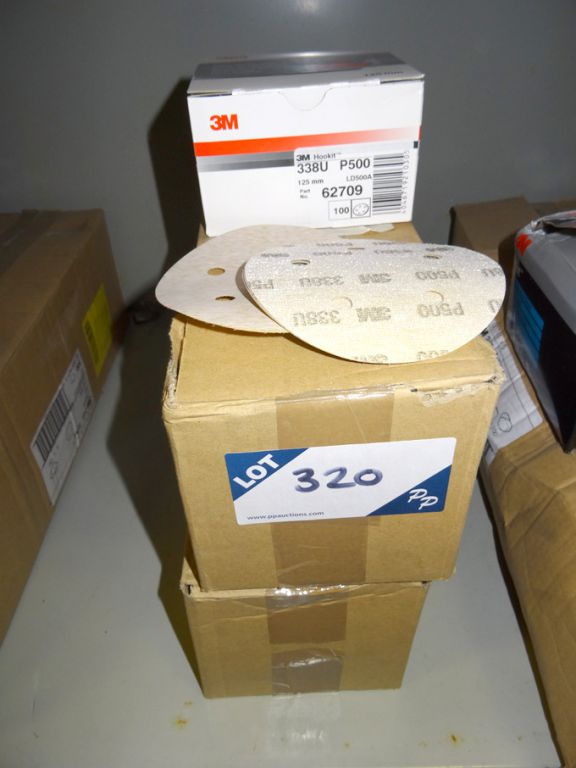 Qty 3M abrasive discs to 125mm dia - (packaged & u...