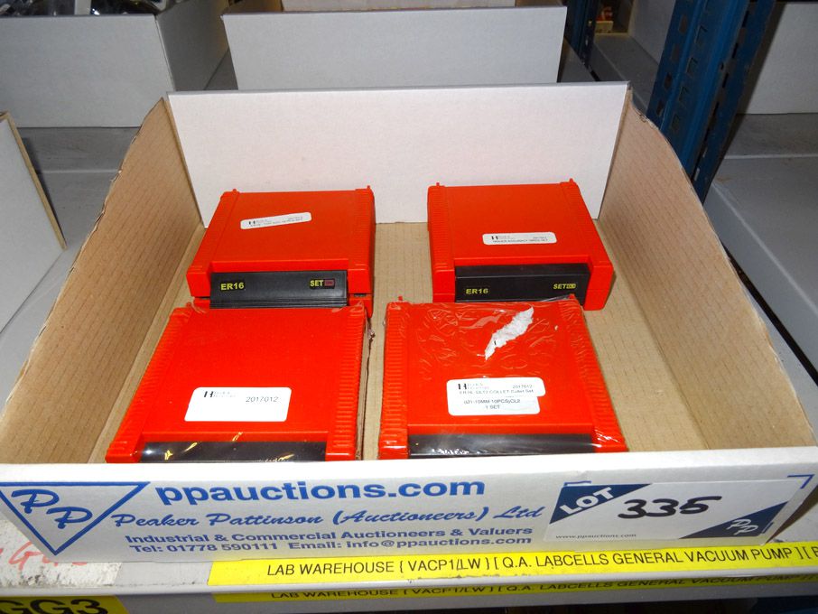 4x Buck & Hickman ER16 collet set - (packaged & un...