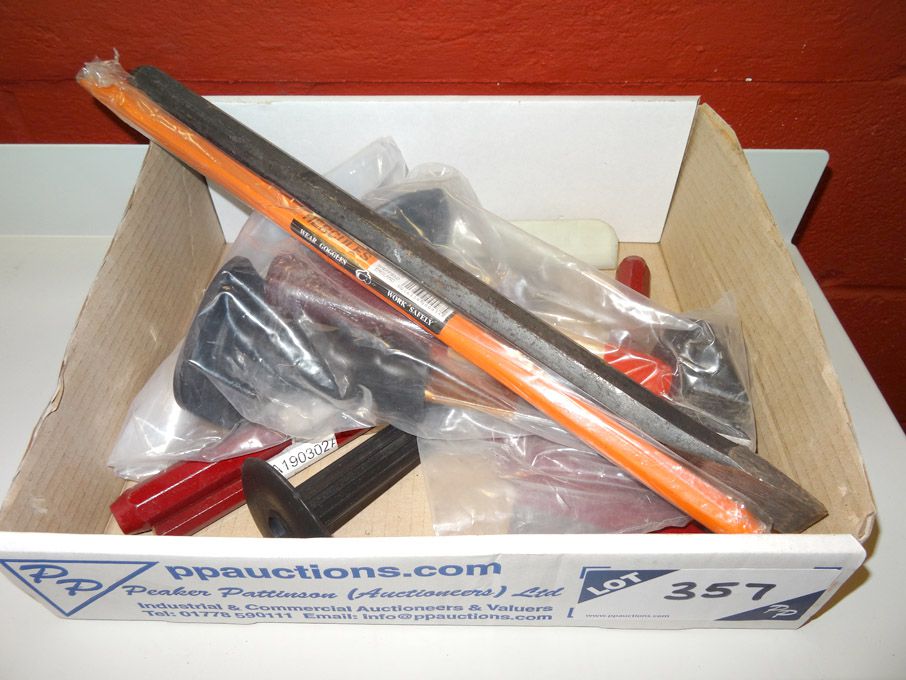 Qty various concrete chisels - (packaged & unused...