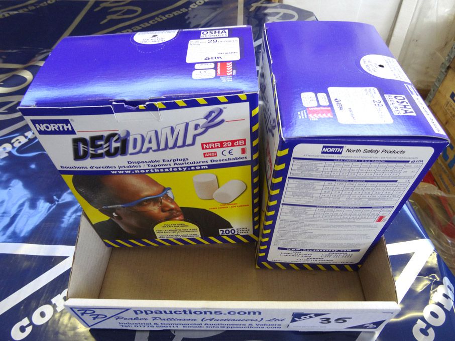 400 pairs approx North Deci Damp2 disposable ear p...